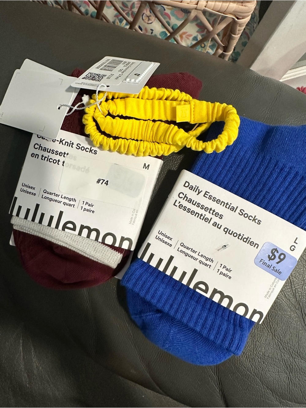 Lululemon Sock/Scrunchie Bundle